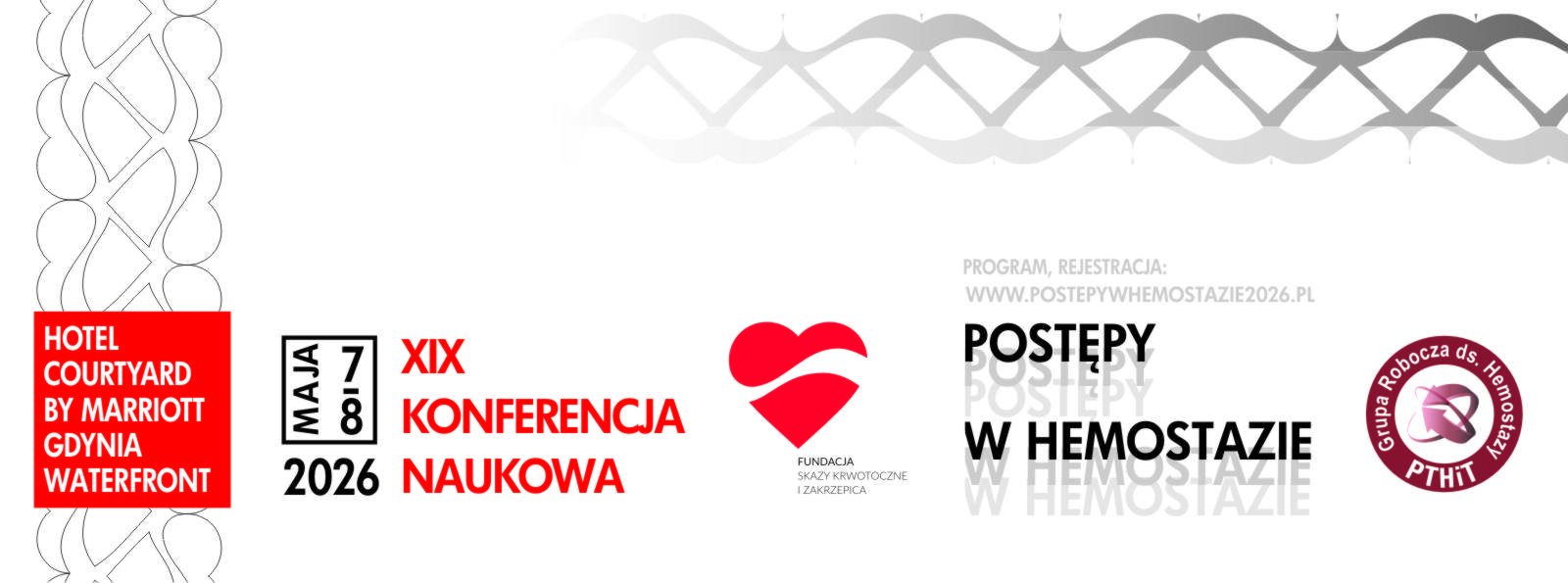 Zaproszenie na XIX KONFERENCJĘ „POSTĘPY W HEMOSTAZIE”, 7-8 maja 2026, GDYNIA