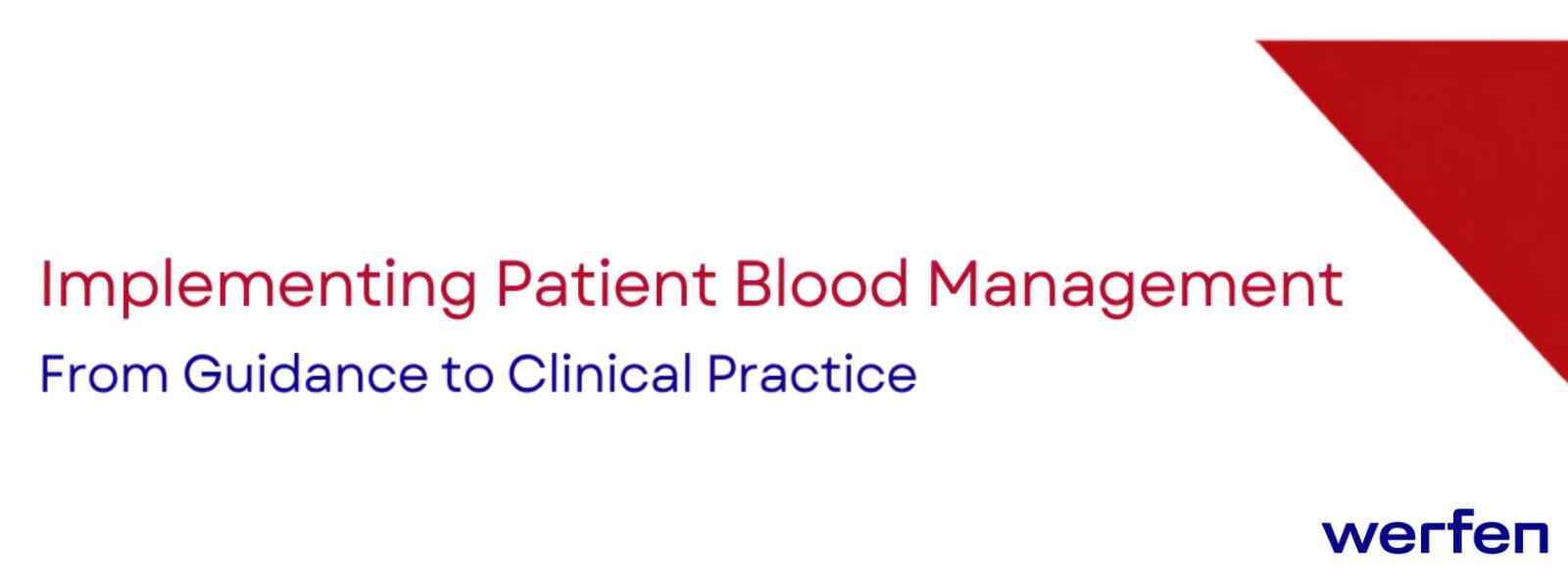 Webinar: Patient Blood Management – od zaleceń do praktyki klinicznej