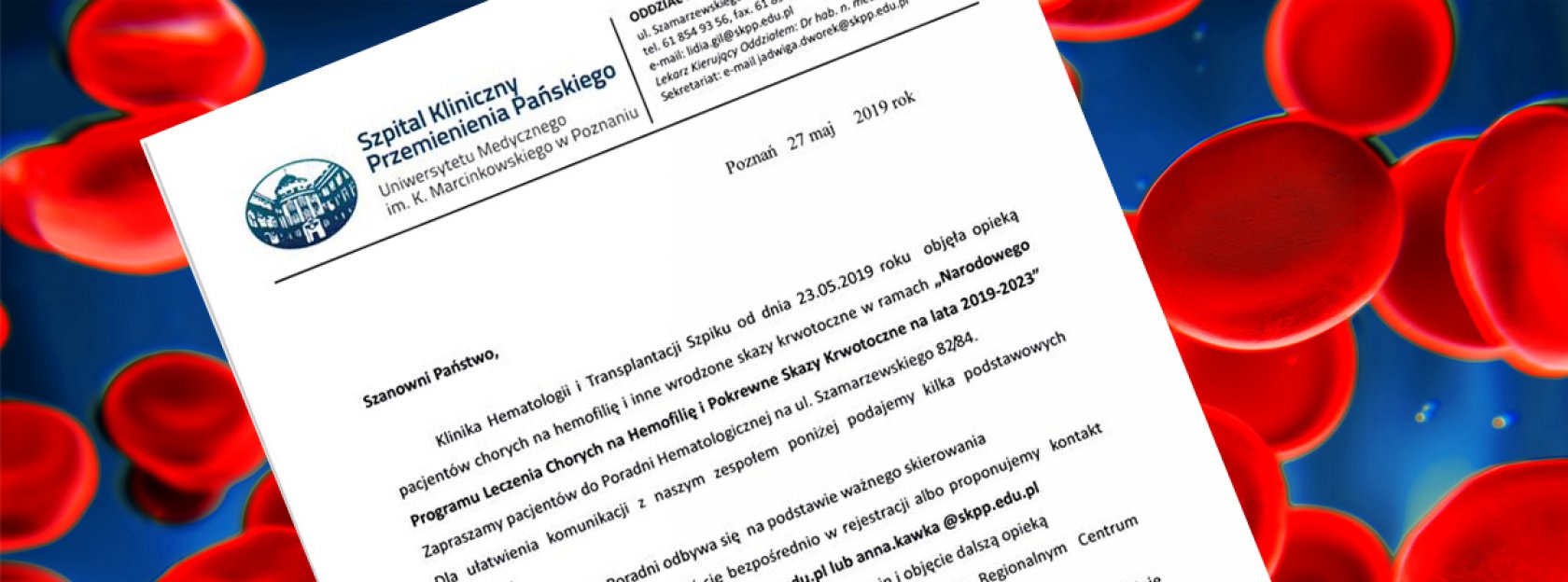 Ważna informacja dla pacjentów z Wielkopolski