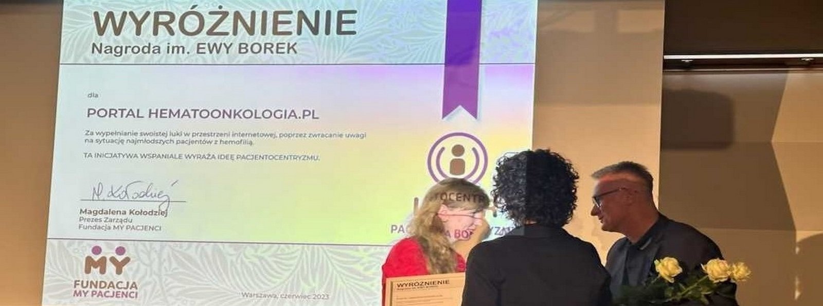 Portale hematoonkologia.pl oraz hemopozytywni.pl wyróżnione